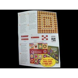"Summer Salsa" Quilt Pattern 2010 Magazine  Beginner Sheet Materials Cut Fabrics